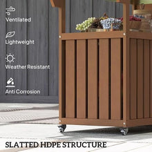 Outdoor Grill Cart with Stainless Steel Tabletop & Storage Cabinet