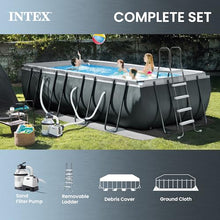 Intex Ultra XTR 18ft x 9ft x 52in Above Ground Swimming Pool Set Bundle