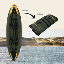 Retrospec Coaster 2 Person Inflatable Kayak - Portable Ripstop Polyester Blow up Kayak Wild Spruce