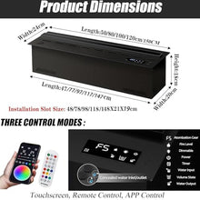 Vapor Fireplace - 3D Intelligence Mist Fireplace with Humidifier,19.69/31.5/39.37/47.24/59.06in,Realistic Steam Flames, Auto Water Refill, Remote Control for Bedroom/Living Room/Office Decor