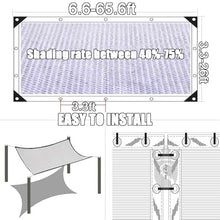 Heavy Duty White Shade Cloth 50% for Garden Outdoor HDPE Shade Net with Grommets BreathableTarp Ideal for Greenhouse & Patio 3.3x3.3 to 3.3x49ft