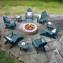 Highwood AD-KITCLAS7-NBE The Adirondack Collection 12 pc Westport Outdoor Fireside Set, Nantucket Blue