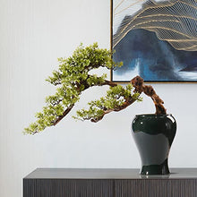 Artificial Bonsai Bonsai Tree Large Chinese Artificial Bonsai Tree Living Room Office Desktop Decoration Fake Bonsai Fake Tree Home Decoration Plant Potted with Ceramic Flowerpot for Home Office