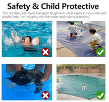 ERRULAN Pool Safety Covers 30ft/22ft/18ft/10ft/8ft/5ft, Heavy Duty Pool Leaf Net Cover Inground Pools, Stitched/Reinforced Edges/Thicken Mesh PP Woven Fabric(Dia 32ft/9.8m)