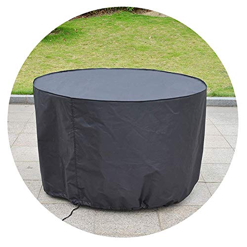 ALGFree Protective Cover for Round Table Set Garden Furniture Covers Waterproof Tarpaulin Chairs Cover Breathable, Customizable (Color : Gray, Size : 140x90cm)