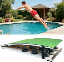 BTOIASYHF Pool Diving Board for Adults, Gymnastics Springboard with High-Elastic Springs, Non-Slip Surface, Heavy-Duty Wood Frame, Diving Platform for Poolside
