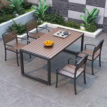 JOSOGO Patio Table and Chair Set, Patio Furniture Set Lightweight Outdoor Chairs and Table for Outside, Garden(R)
