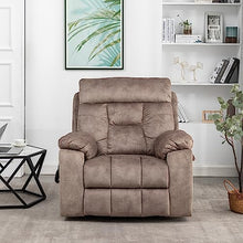 FANYE Electric Power Lift Recliner Chair with Massage and Heat Light Brown