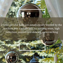 LXLIGHTS RT-OSXE Reflective Garden Gazing Balls, 10pcs 1.5mm Thick Stainless Steel Seamless Hollow Polished Sphere, Outdoor Indoor Christmas Mirror Reflection Garden Decoration Globe, 14 Sizes