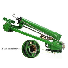 THYXGS Agricultural Irrigation Nozzle, 360° Rotating Nozzle, 1.5" Farm Impulse Sprinkler with 6 Replacement Nozzle, Large Area Watering Spray, for Agricultural Irrigation, Industrial Dust Removal