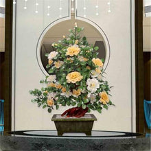 YXIANG56Q Fake Plants Artificial Bonsai Tree Fake Jade Carving Crafts for Desk Table Office Bonsai Tree