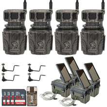 Stealth Cam Revolver 36MP 360-Degree Cellular Trail Camera Bundle with Power Pack, Holder, Memory Card & Reader (17 Items)