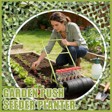 JINTVO Manual Vegetable Seede, Hand Push Garden Seeder with Adjustable Row Spacing. Available in 1/2/3/4/5/6 Row Configurations, This Portable Manual Seeder Handles Corn, Soybean(6 Rows)