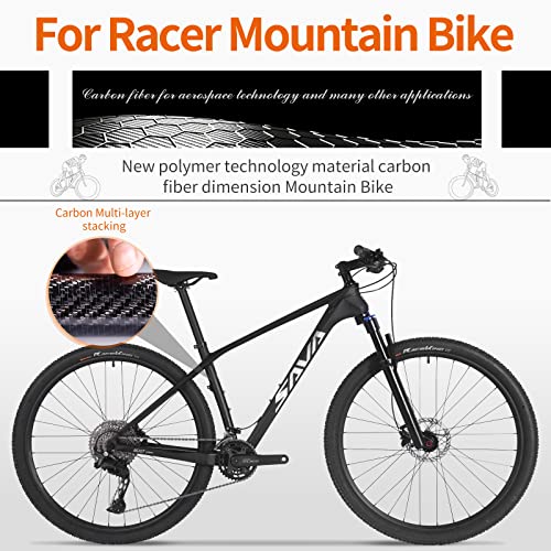 SAVADECK Carbon Fiber Mountain Bike Black