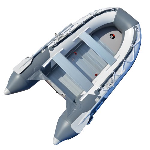 BRIS 9.8 ft Inflatable Boat Dinghy Yacht Tender Fishing Raft Gray/White