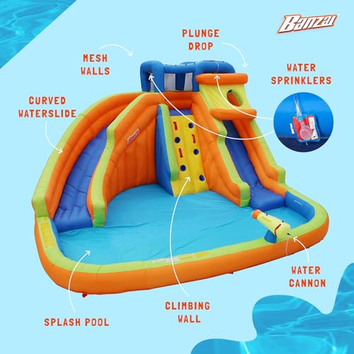 BANZAI Drop Zone Inflatable Water Park Multi