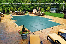 18' x 36' Rectangle with 3' x 8' Center End Step Loop-Loc II Super Dense Mesh In-Ground Pool Safety Cover