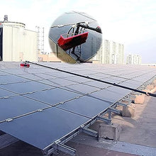 Water Fed Pole Kit,Solar Panel Cleaning Equipment,Window Cleaning Water Fed Poles Roof Cleaning Tools solar panel cleaning brush 35m brush head easy to install Steel buckle fastening,7.2m/24FT