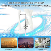 HYZHANHONG 12000W Portable Vertical Axis Wind Power Turbine Generator Kit