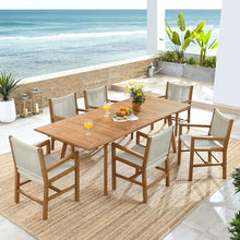 Modway Vienna Outdoor Patio Teak Wood 7-Piece Dining Set Natural Natural