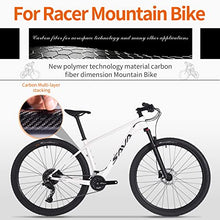 SAVADECK Carbon Fiber Mountain Bike White
