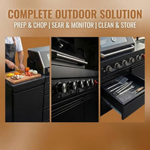 85" Modular Outdoor Kitchen Island,4-Burner 72,000 BTU Stainless Steel Propane Grill with Side Burner,Infrared Burner,Sink,Storage Cabinets,and Granite Countertop.Gas Grill for Backyard & Patio BBQ.