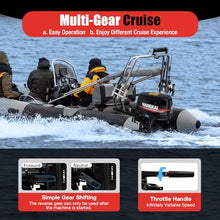 TBVECHI 6.5 HP 4-Stroke Outboard Motor Tiller Shaft Boat Engine