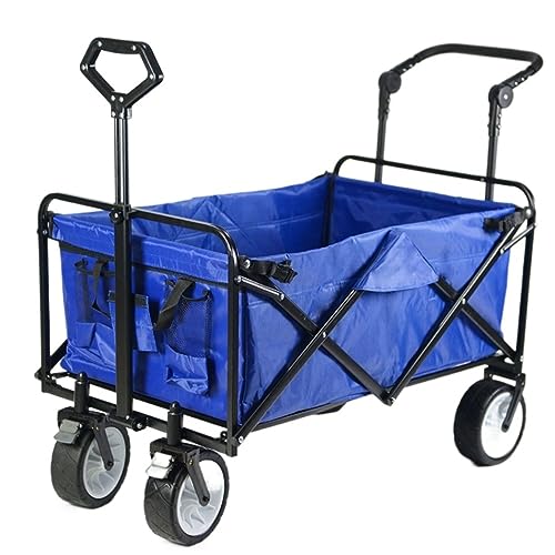 Camping Handcart, Camping Outdoor Foldable Pull Wagon Trolley On Wheels Heavy