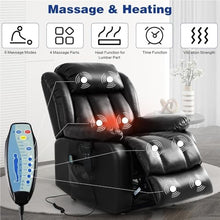 UOPYNE Infinite Position Dual Motor Power Lift Recliner with Massage Heat