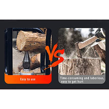 STMKB Electric Wood Splitter, Fully Automatic Household Firewood Splitting Tool, Easy to Carry, Powerful, Wood Ignition Wood Splitter with Grindstone for Fireplaces and Fire Pits