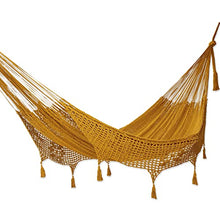 Novica Handmade Veranda in Honey Cotton Rope Hammock (Double)