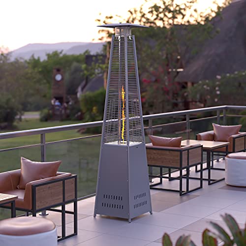 EMMA + OLIVER Bronze 7.5 Foot Round Patio Heater