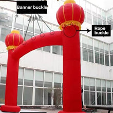 Inflatable Arch Red with Blower Inflatable Arch Lantern Outdoor Decorations for Outdoor Events and Commerce Advertising(10M)
