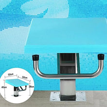 NYTFHMS Pool Diving Platform, Training Competition Inclined Countertop with with 304 Stainless Steel Base, Heavy Duty Swimming Pool Diving Board for Competition
