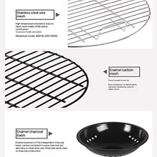 Outdoor Charcoal Barbecue Stove,Large Round Thickened Charcoal Barbecue Rack Full Set,for BBQ Patio Backyard Picnic