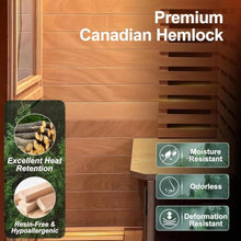 CedarLuma Canadian Hemlock Far Infrared Sauna, Fast Heat-Up, 1-Person
