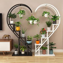 RWGOVLU Flower Stand Metal Plant Stand Flower Planter Rack Pot Holder Multi-Layer Plant Display Shelf Organizer