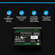 Thunder Parts DSE331 Original - Made in UK | Auto Transfer Switch Control | DSE0331-01 Replacement to DSE330 | Monitors Voltage/Frequency of AC Supply from 2 Different Sources | 12/24 Volt