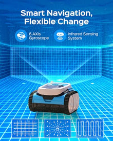 Inopool Latitude Plus Cordless Pool Vacuum 180-Min Sensor-Driven Blue