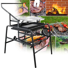 Foldable Barbecue Grill,Charcoal Grills,Stainless Steel Flipping Outdoor BBQ Grill,Barbecue Charcoal Grill, for Travel