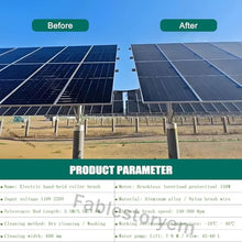 Solar Panel Cleaning Telescopic Rod Brush,11/18/25Ft Hand-held Electric Photovoltaic Panel Washing Kit 360° Automatic Rotation,Electric Water Fed Pole Kit for RV Glass,Store Signs,Roof (7.5m/25ft)