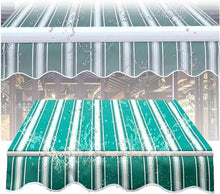 WZUOPG Manual Retractable Awning Door Window Awning Shelter Outdoor Canopy Home Deck Canopy with Manual Crank Handle（Frame Included ）