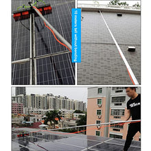 Cleaning Kit, Solar Cleaning Brush, Solar Panel Cleaning Tool, Water Spray Glass Cleaning Brush Extension Washing Rod/50Cm Brush Head/6M Rod