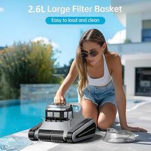 Cordless Robotic Pool Cleaner with 7800 mAh Battery, 2.6L Trash Box, Climbing Walls Function, for In-Ground Pools up to 1291 Sq.Ft (0.5-3m Depth)