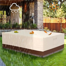 Furniture Cover Outdoor Protect Waterproof Covers General Outside Table 420D Heavy Duty Oxford Patio Cover(Black,350x260x70cm)