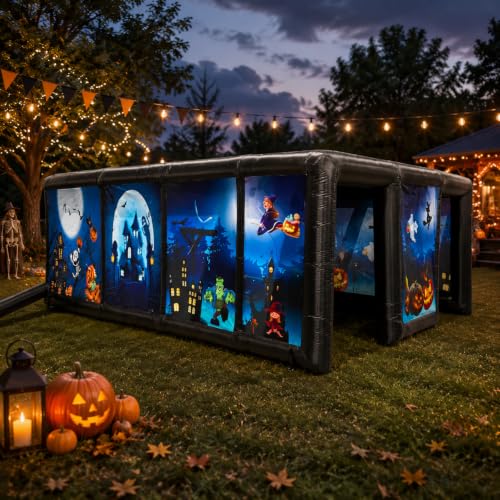 Inflatable Haunted House Maze 20x13x7FT Halloween Decor