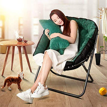 Renovation House Chairs Lounge Chair Folding Chair Lunch Break Chair Office Lazy Chair Leisure Sofa Chair 70 * 75 * 90cm Durable (Color : Black)