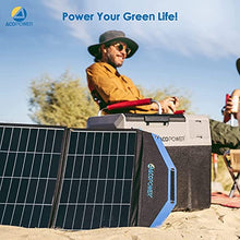 ACOPOWER LiONCooler Pro HY-VX28 Solar Freezer Portable 29 Quarts Cooler & 90 Watt Solar Panel Combination Kit for Truck RV Boat Outdoor Camping, Black&Grey