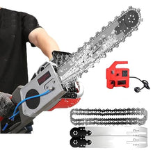 5800W/6500W Electric Concrete Wall Cutter, Handheld Chainsaw with Water Cooling, Dust Suppression, Ideal for Cutting Granite & Reinforced Concrete, Includes 2 Guide Bars