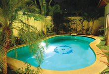 Dolphin Group Ceramic Swimming Pool Mosaic (Blue, 67" x 67" with Shadow)